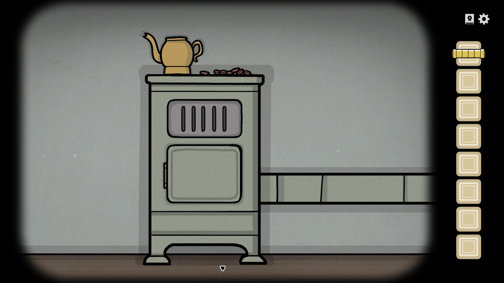 Steam Community screenshot showing the coffee station and coffee beans
